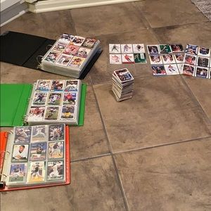 Hundreds of Football, Basketball, Baseball cards